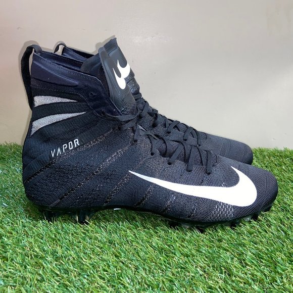 Nike Vapor Untouchable 3 Elite AO3006-010 Black Football Cleats Mens 12.5 NEW main image 10